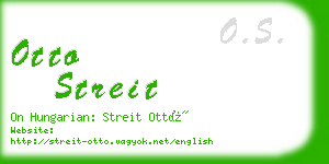 otto streit business card